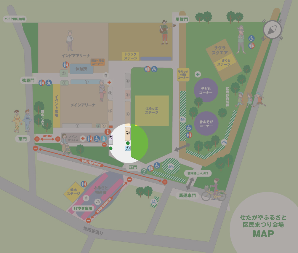 おはやし舞台MAP